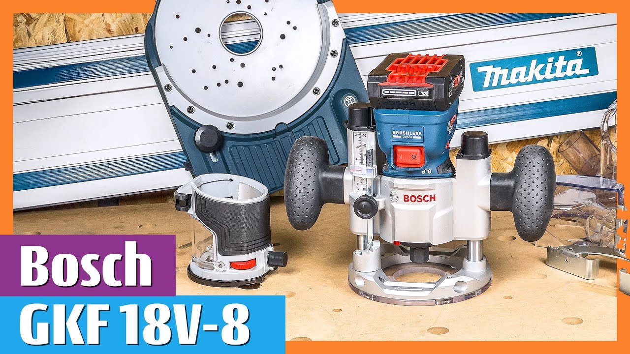 Bosch GKF 18V-8 Flagship 18V Palm Router Maximum Power and Accessory Compatibility #boschtools