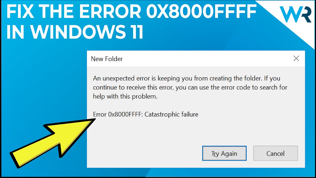 Как исправить код ошибки 0x8000ffff в Windows 11