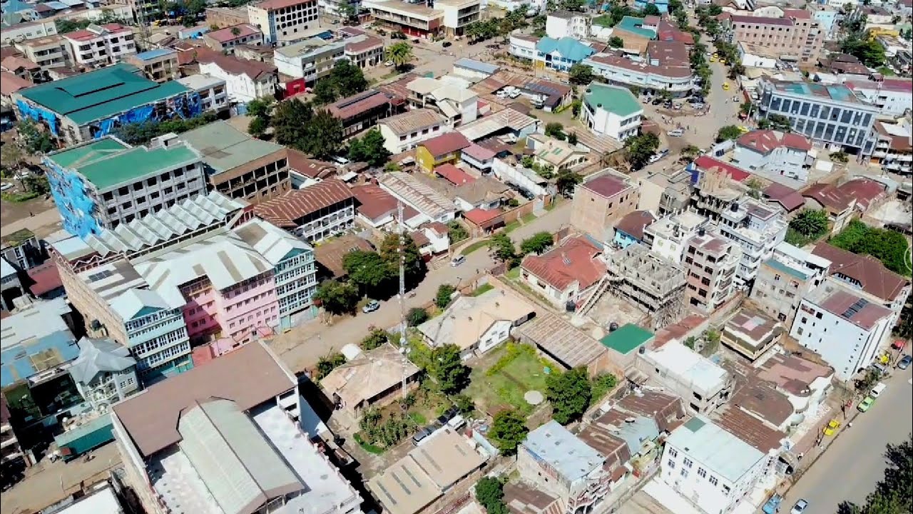 Vidéo drone ville de Bukavu Sud-kivu RDC