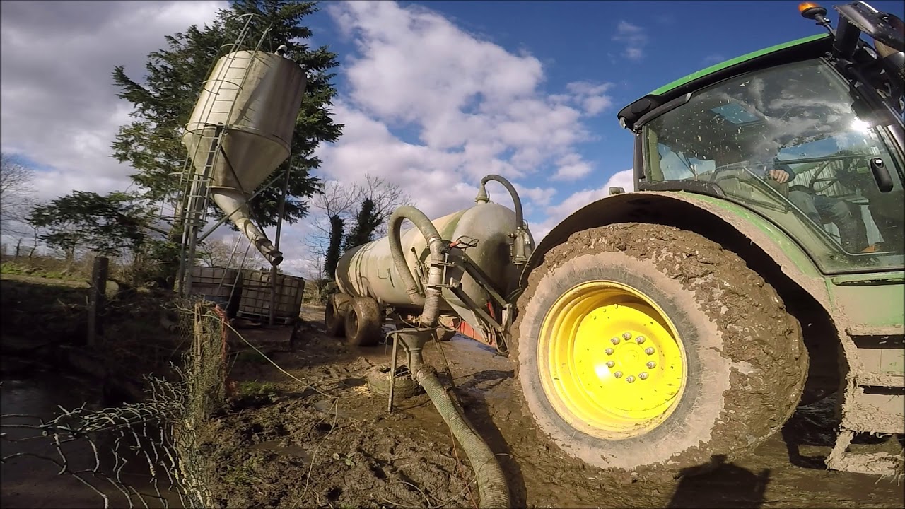 Epandage de lisier 2018 / John Deere 6170R [GoPro]