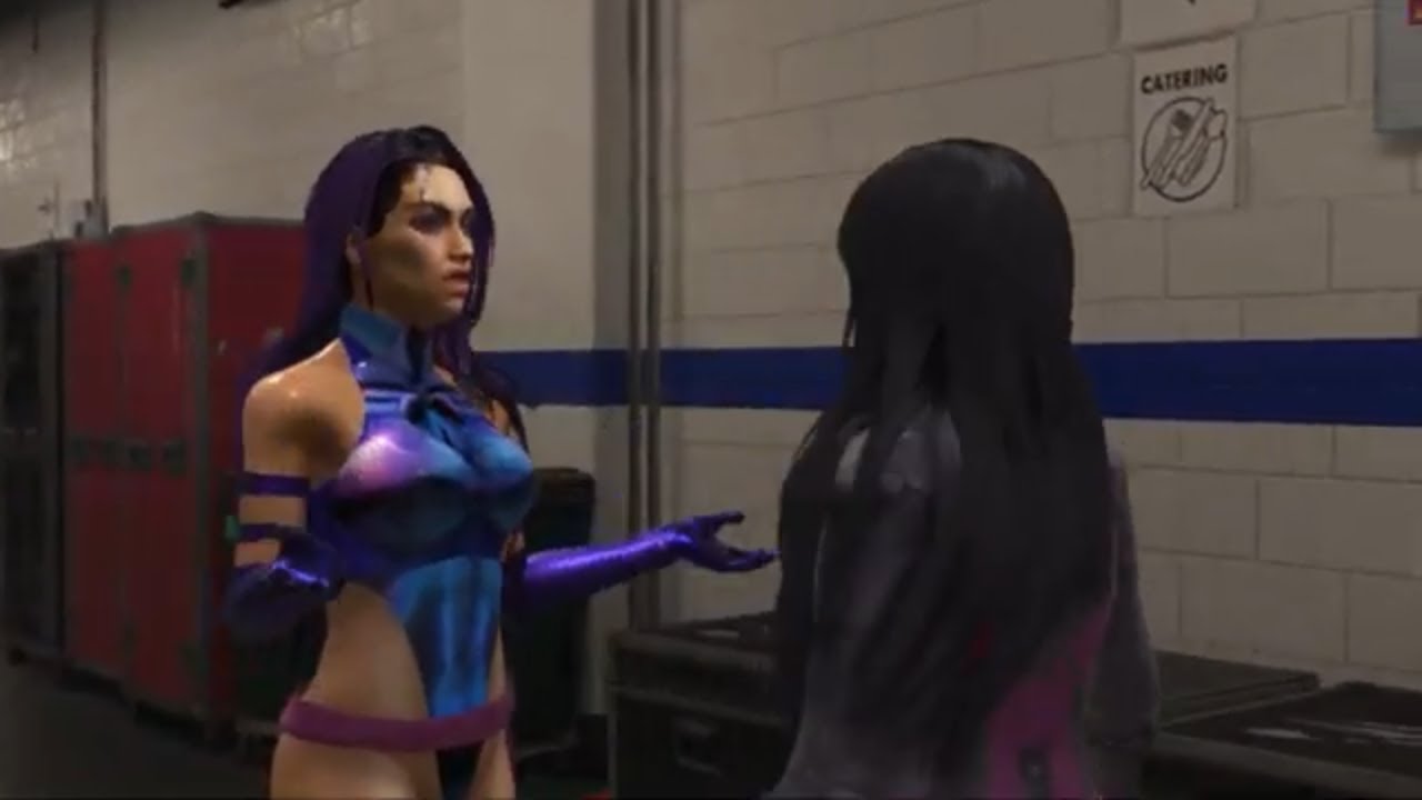 WWE 2K19 Psylocke vs. Juri Han - Backstage Brawl