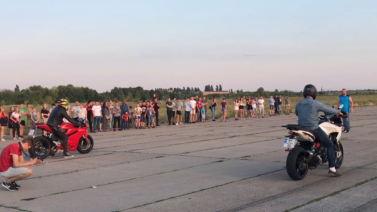 Ducati Panigale 1199 VS Aprilia Caponord 1200 ДРАГ РЕЙСИНГ КОНОТОП 2019