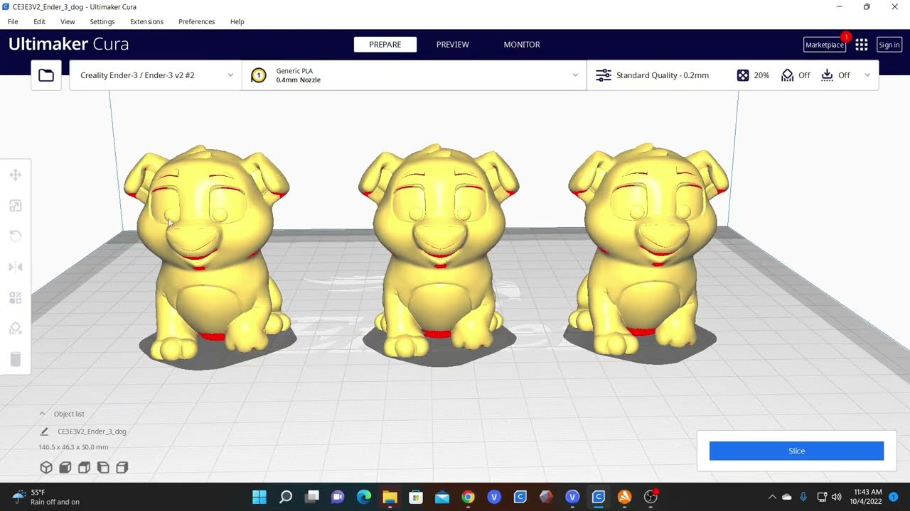 Scaling, Sizing, and Resing a 3D Model in CURA - 3D Printing