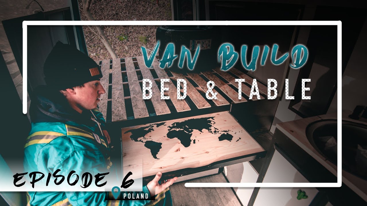 VAN BUILD BED PLATFORM, SLIDE OUT TABLE, PROPANE BOX & SLIDE OUT KITCHEN | NASZA WYSUWANA KUCHNIA