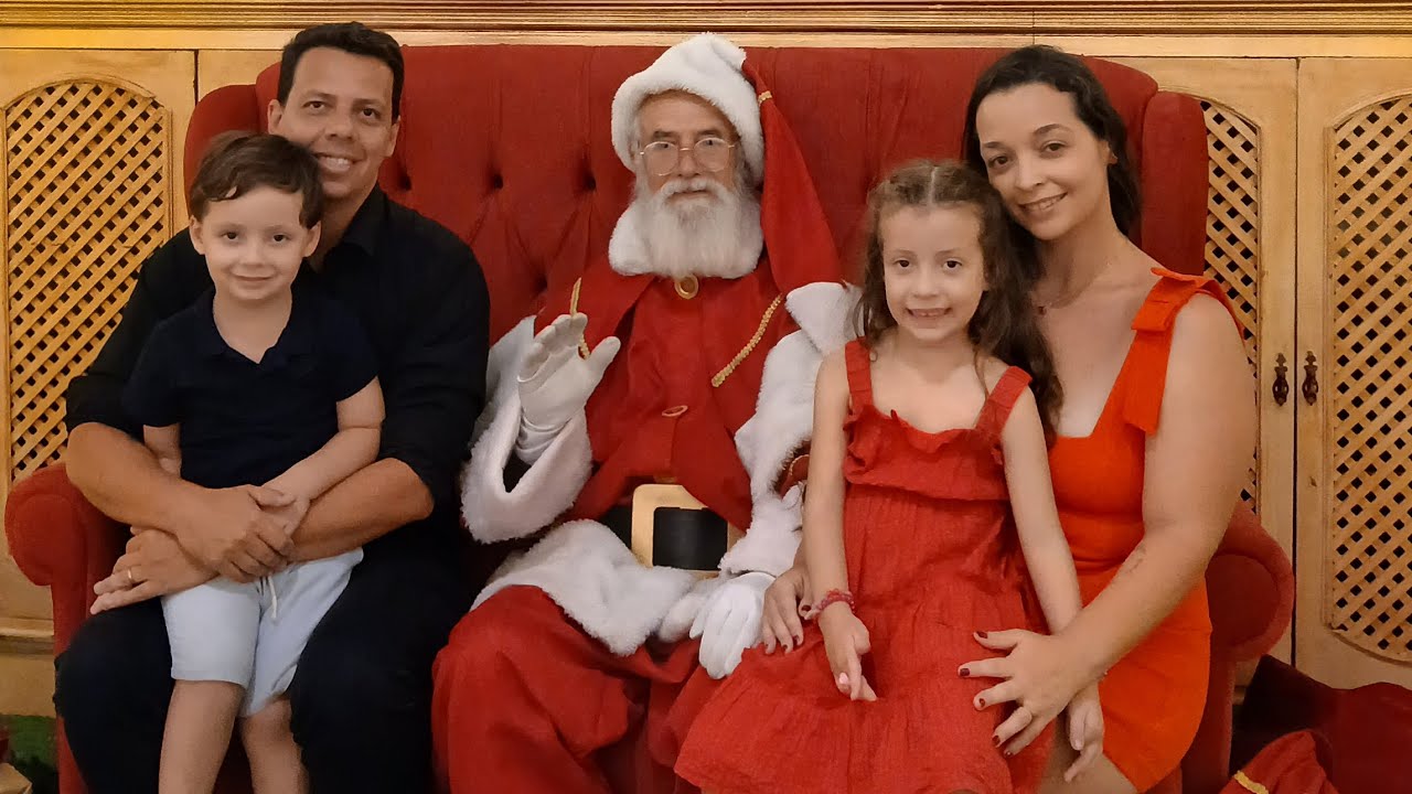 Natal 2025 da nossa família no shopping 