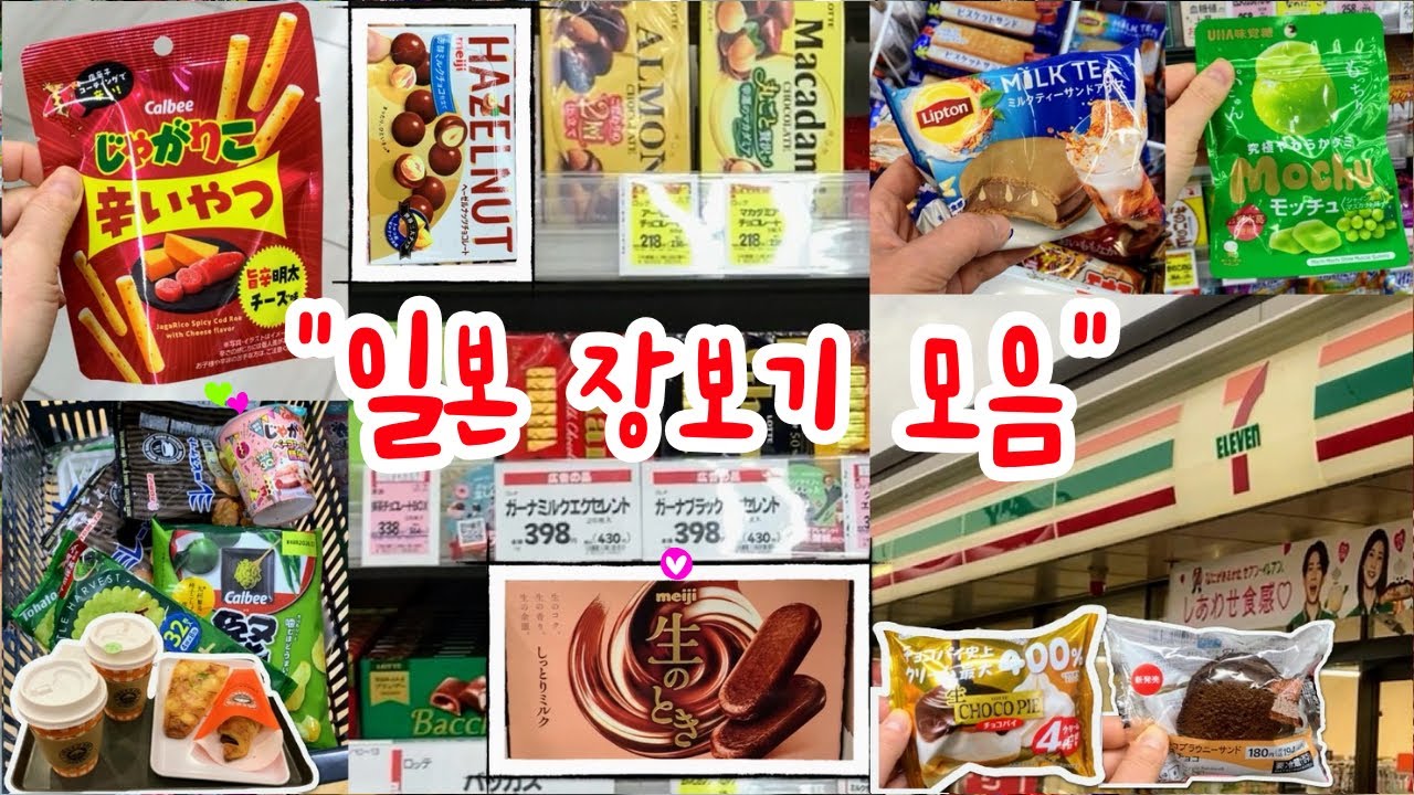 일본 장보기 모음 | 간식 리뷰 많음!/ 코스트코, 마트, 다이소 장보기 일상 브이로그