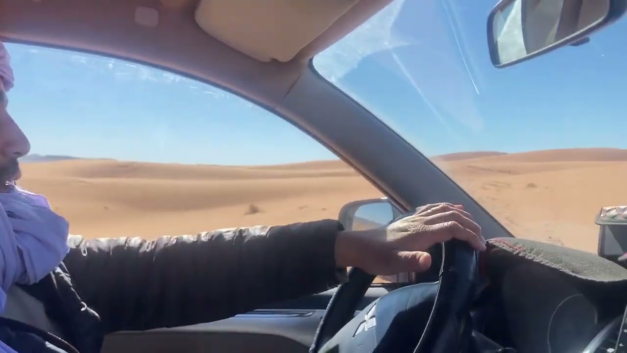 Driving on the Dunes near Merzouga
