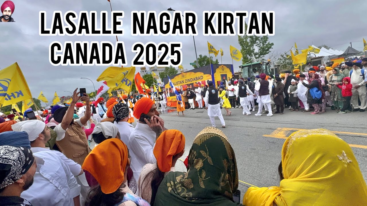 LaSalle Nagar Kirtan  |Gurdwara Guru Nanak Darbar 2025 Canada  #nagarkirtan2025 #lassalle #waheguruj