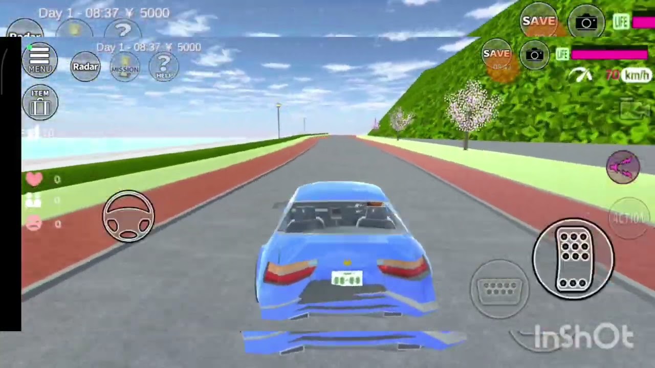 Log houseကိုသွားပြတာပါ။🙂sakura school simulator