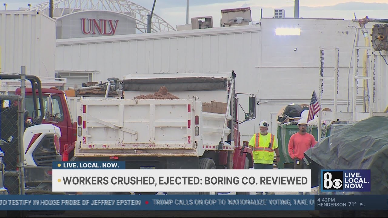 Las Vegas workers crushed, ejected: Lawmakers review Boring Co. projects