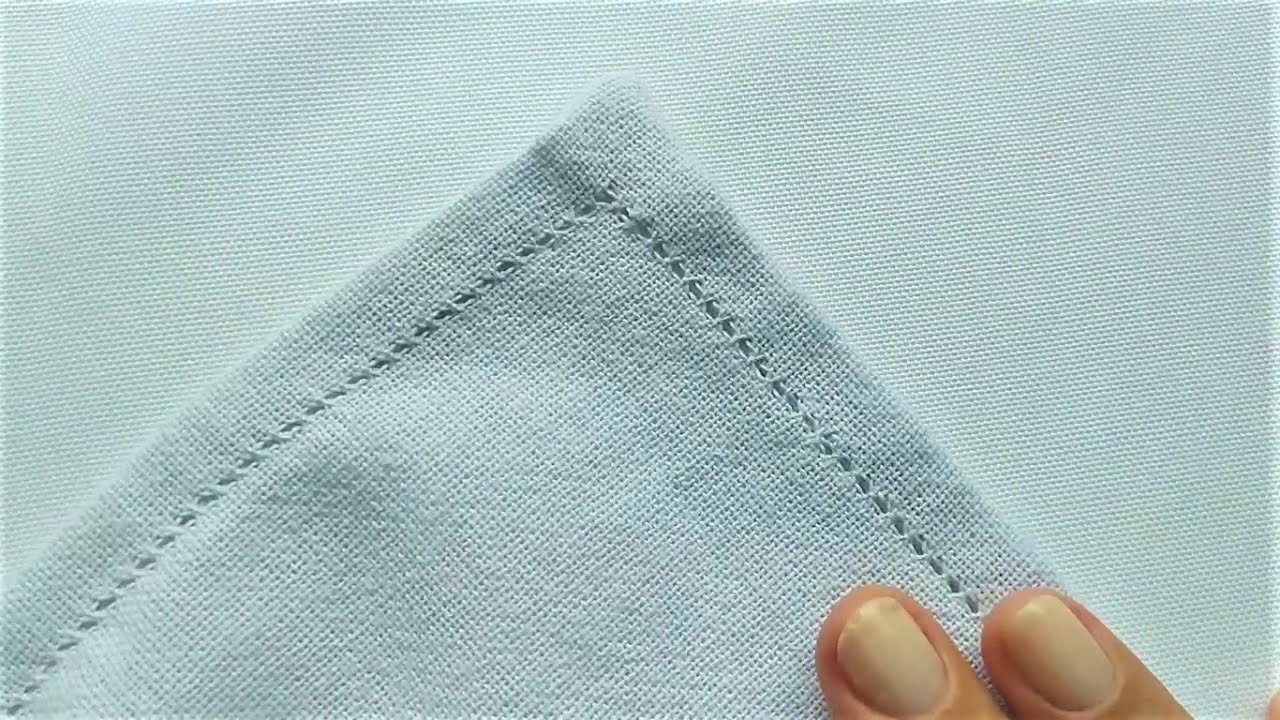 Como fazer bainha em pano de prato