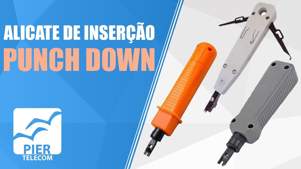 DICA PIERTELECOM - ALICATE DE INSERÇÃO , PUNCH DOWN OU FERRAMENTA DE IMPACTO