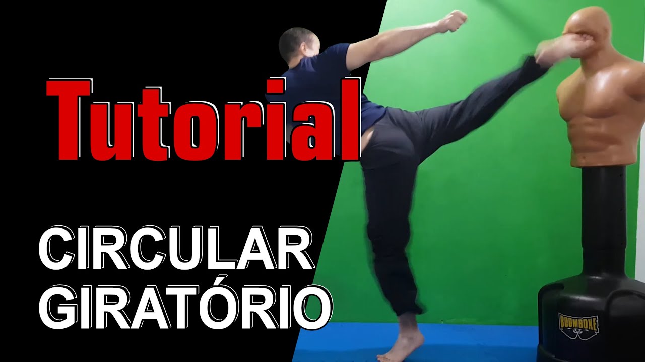 Chute Circular Giratório 360 High Kick Peito de Pé com Giro Kickboxing Muay Thai Karate TKD