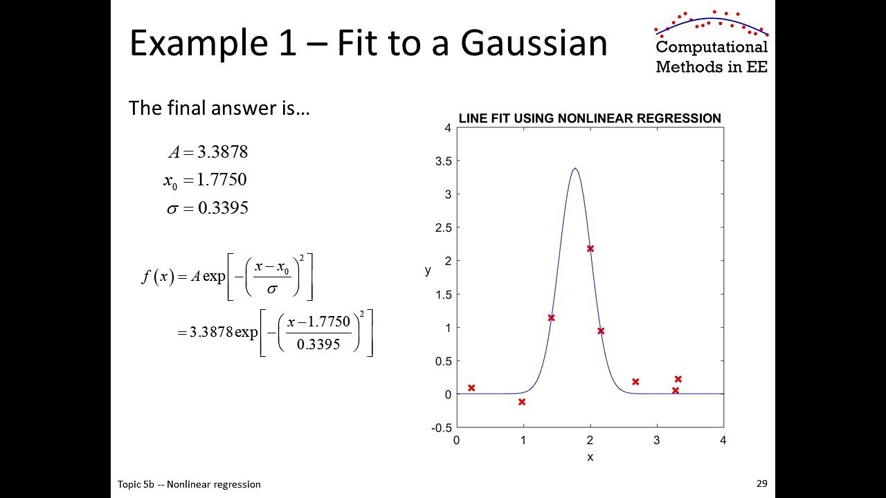 Topic 5b -- Nonlinear regression