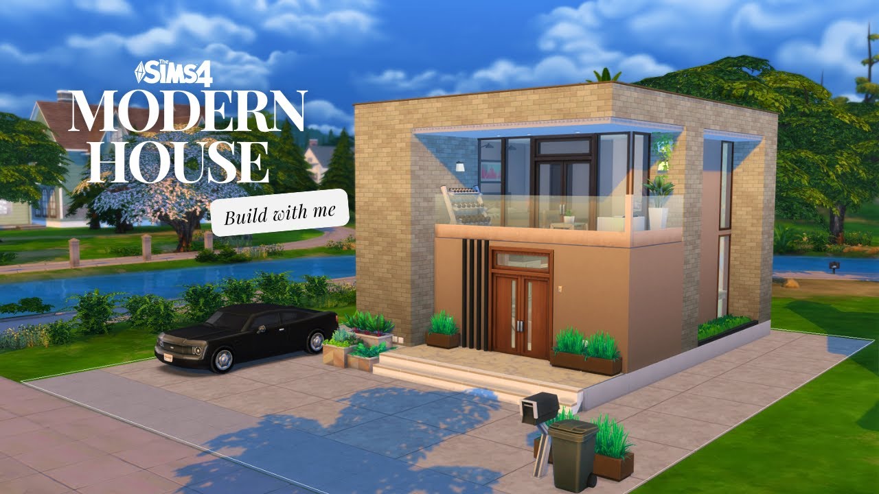 I Built a Modern Family Home in The Sims 4 🏡 | Build With Me