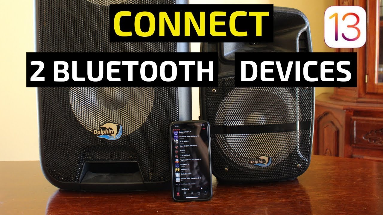 Как подключить две Bluetooth-колонки/наушники к iPhone! (iOS 13)