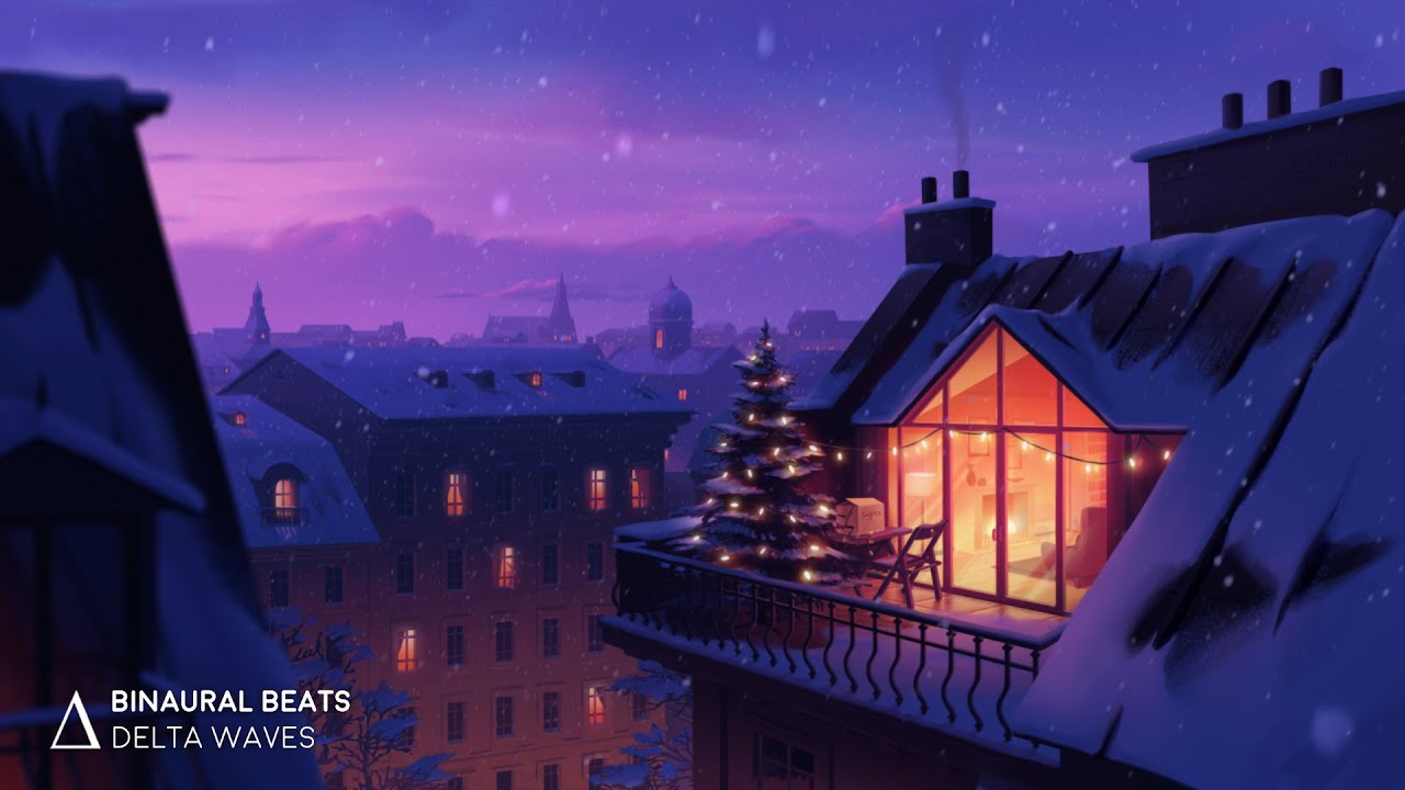 [ Cozy & Soothing ] DEEP SLEEP &ldquo;Happy Holidays&rdquo; Insomnia Healing Music, Binaural Beats