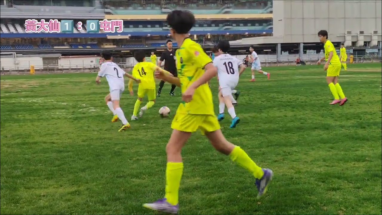 U14賽馬會青少年足球聯賽B組 黃大仙4️⃣：0️⃣屯門（第一節）1/3/2026（🟡6️⃣孫煒綸⚽⚽）