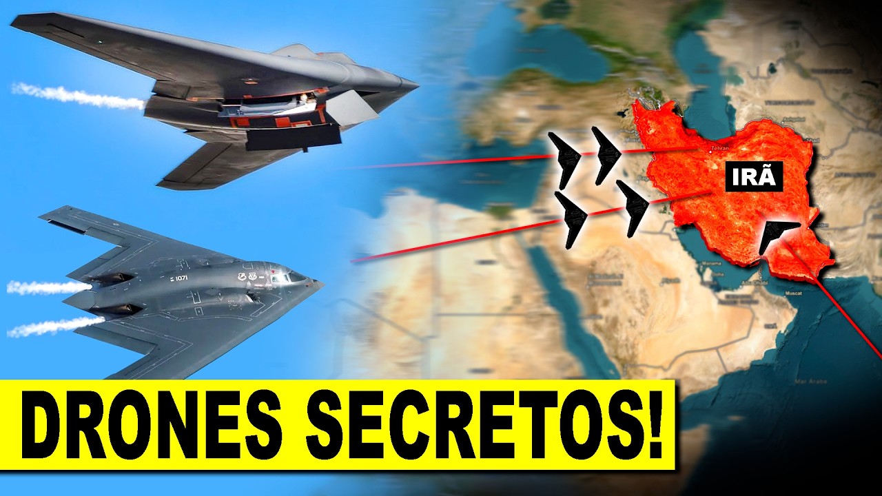 EUA preparam drones furtivos e secretos contra o Irã semelhantes na Venezuela!