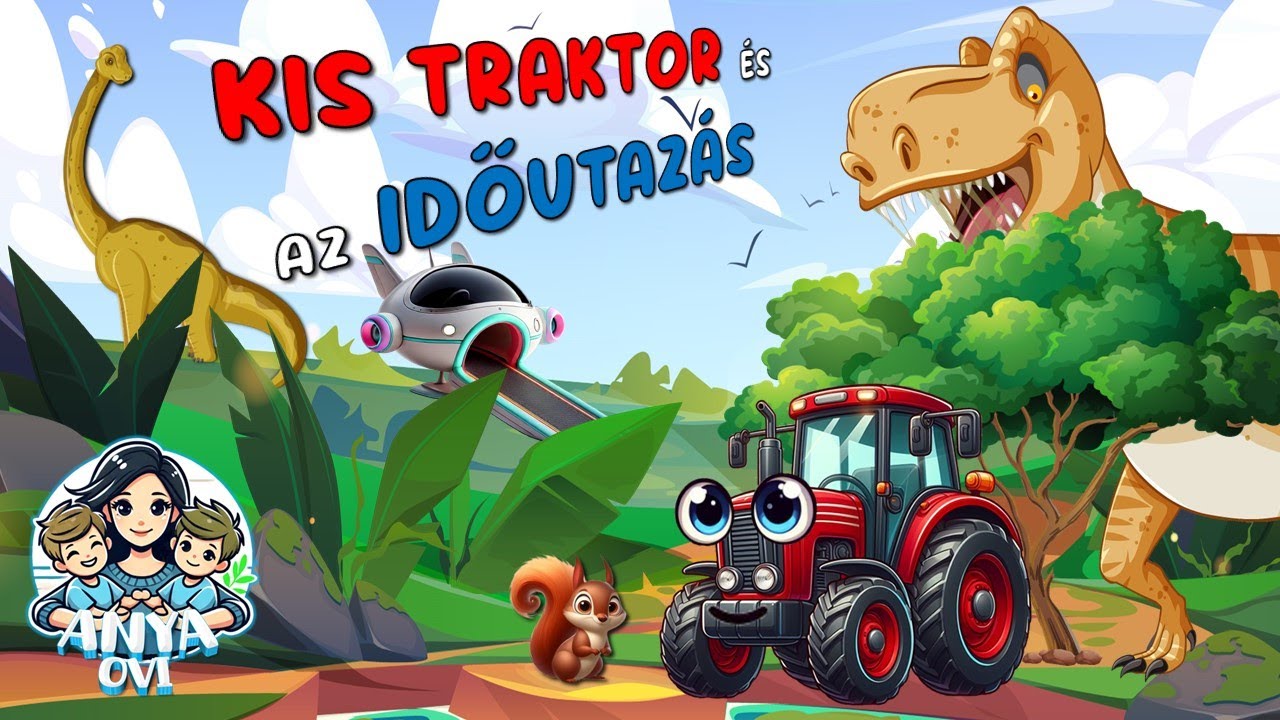 Kis traktor &eacute;s az időutaz&aacute;s #mese #traktor #gyerekeknek #dinoszaurusz  #d&iacute;n&oacute;s mese #kidstv