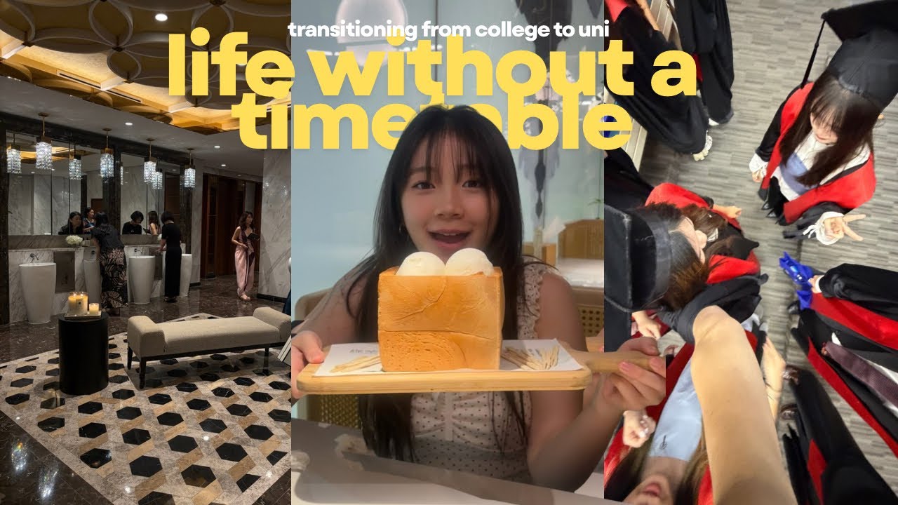 LIFE WITHOUT A TIMETABLE 📆🎈| friends, graduation, new years