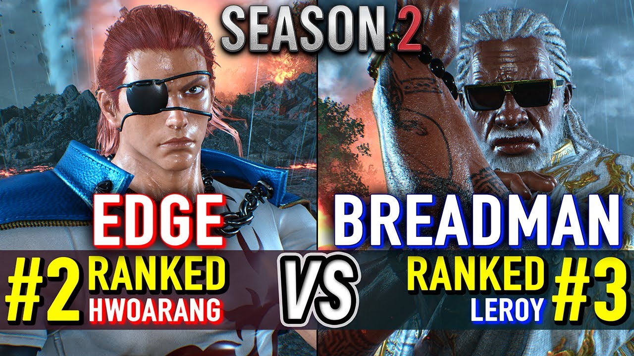 T8 🔥 EDGE (#3 Ranked Hwoarang) vs BREADMAN (#3 Ranked Leroy) 🔥 Tekken 8 High Level Gameplay