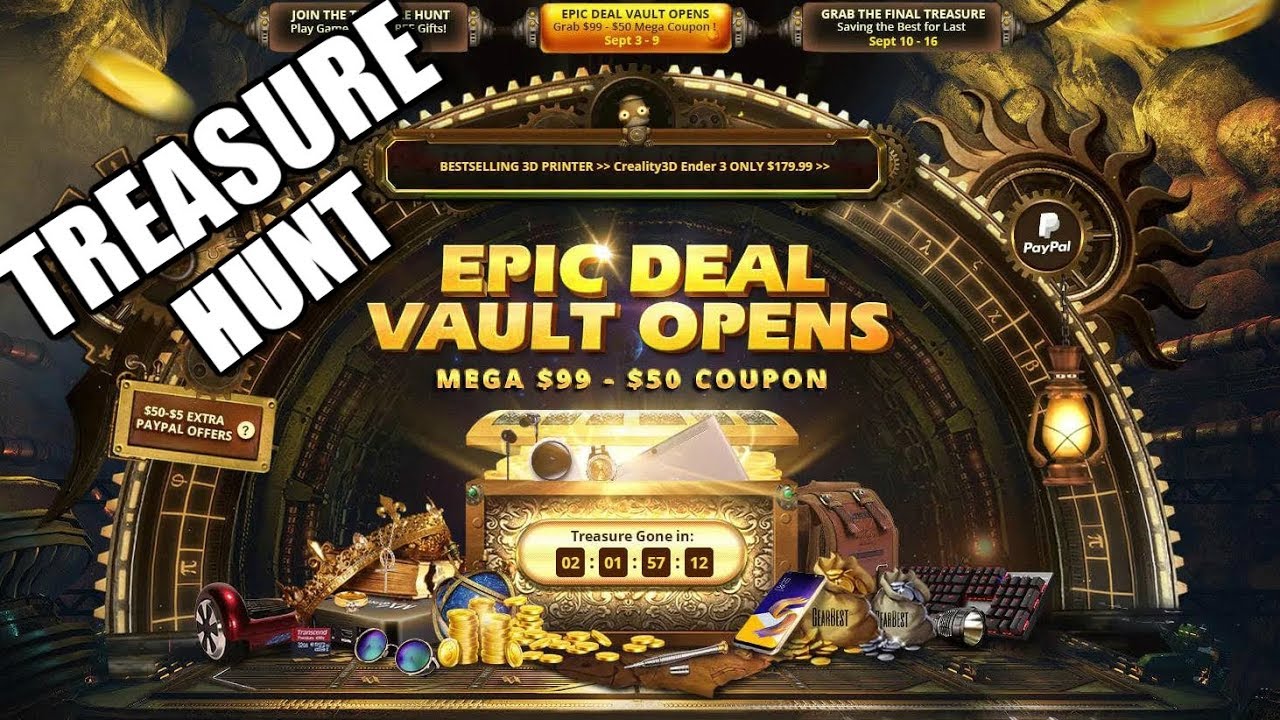 Treasure Hunt Sale Instruction - GearBest