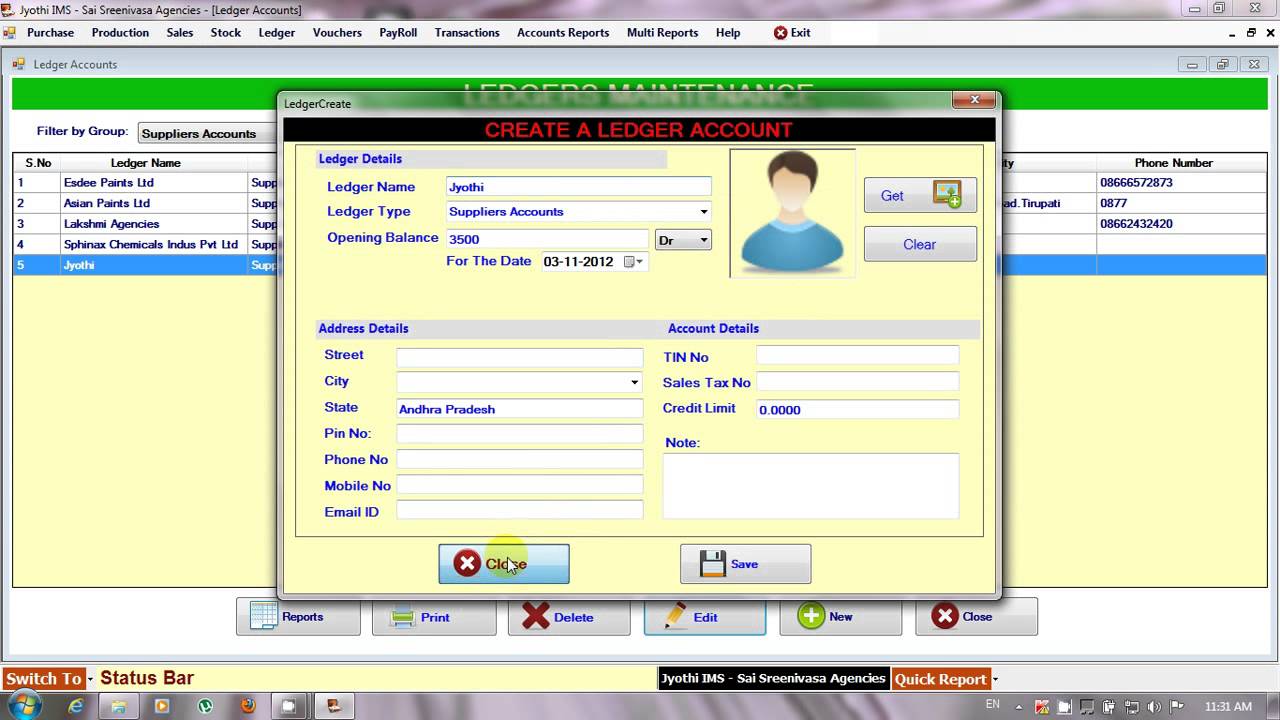 Inventory Management System With Accounts in VB.Net-Part -2