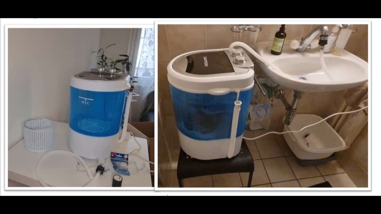 اشتتريت غسالة صغيرة مش محتاجة اي توصيلات مياة و لا سباك - EASYmaxx Mini Washing Machine Review