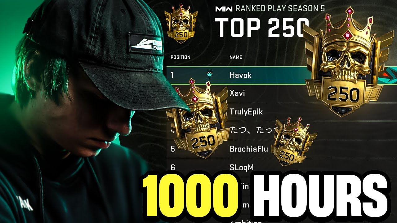 This is What 1000 HOURS of MW2 Ranked Play Looks Like
