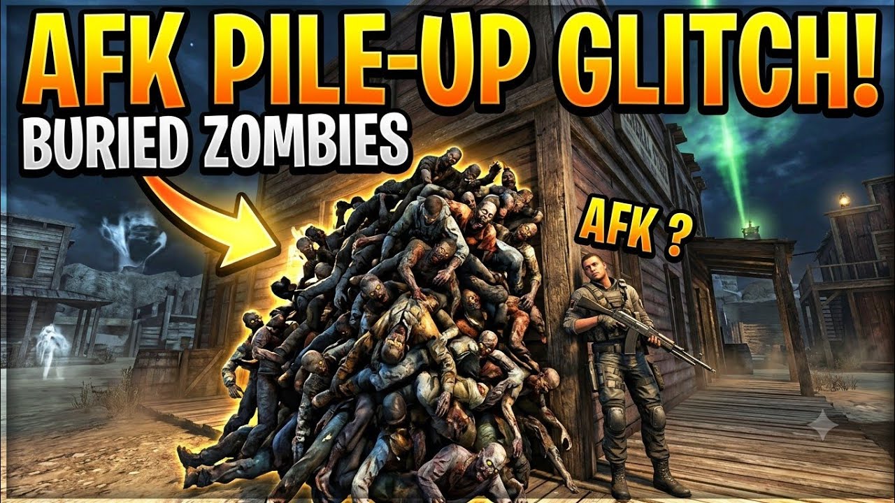 Black Ops 2 - AFK PILE UP GLITCH - ON BURIED - ZOMBIES -