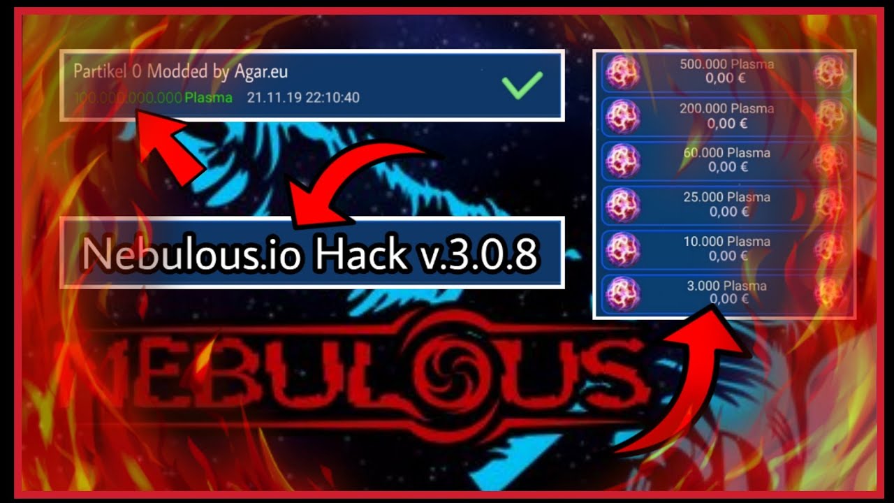 Nebulous.io PLASMA HACK v.3.0.8 Modded by Agar.eu