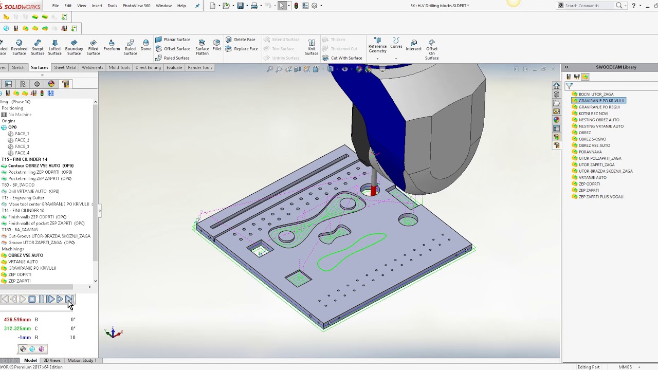 SWOOD CAM 3axis Milling