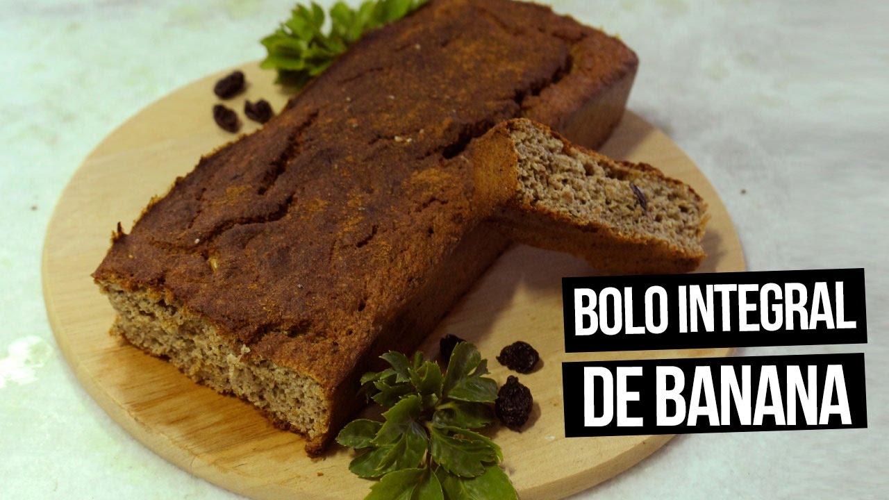BOLO INTEGRAL E SAUDÁVEL DE BANANA | Mi Alves