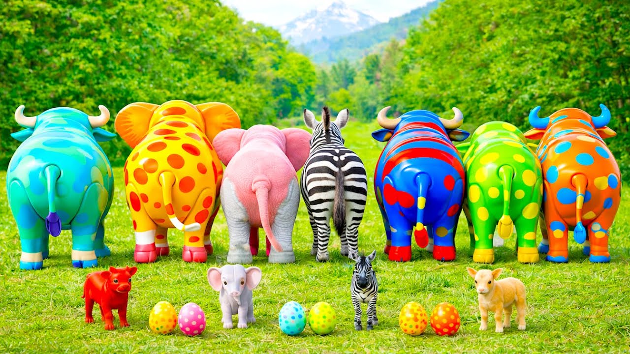 Wadidau Toy Animals Loading on Truck – Cow, Sheep & Elephant @happysapi26