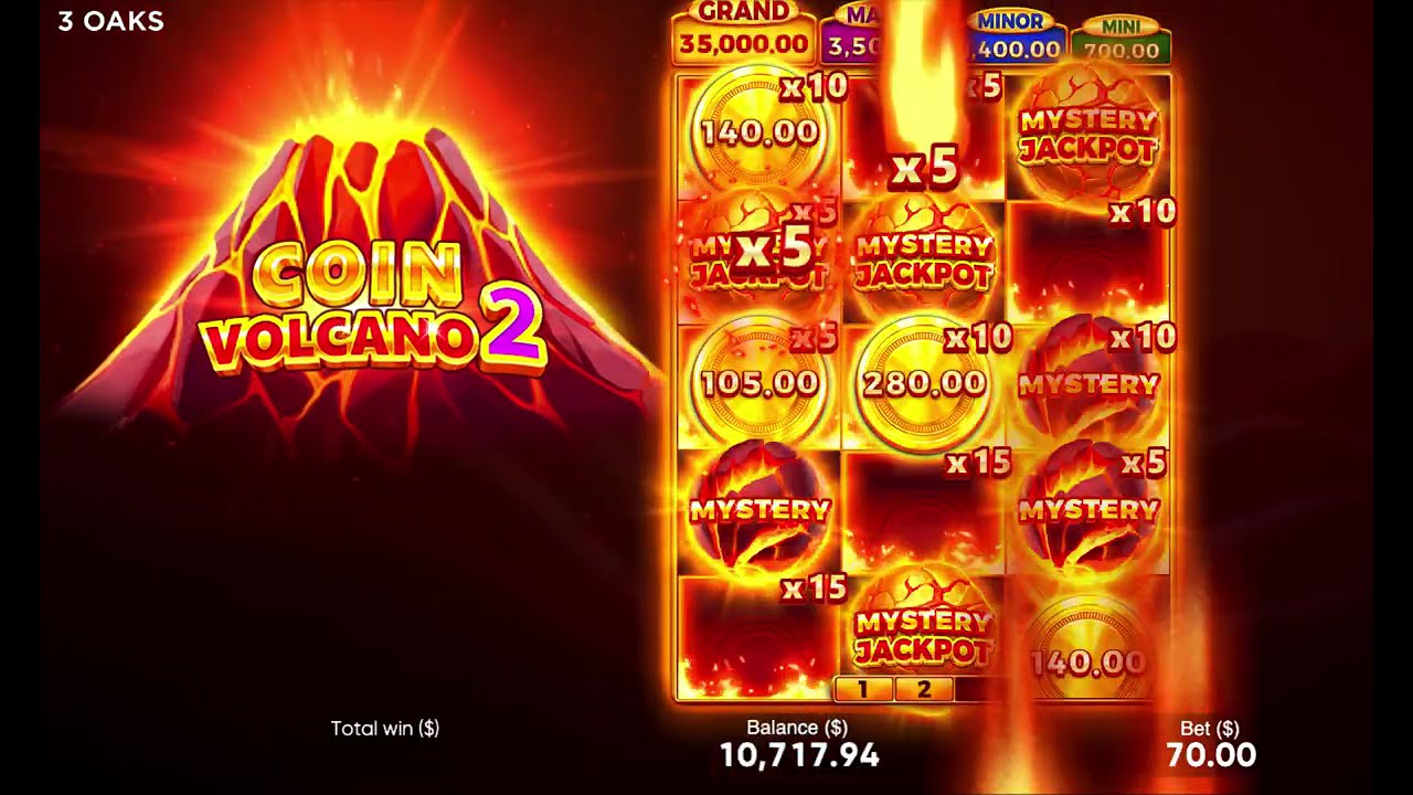 Coin Volcano 2 HUGE Slot Win 10X MAJOR JACKPOTS