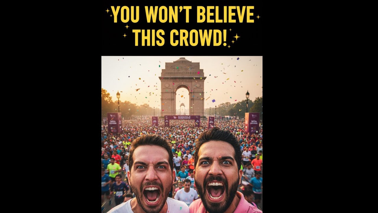 We Ran the Vedanta Delhi Half Marathon! 🏁 INSANE Crowd, Energy & Surprises! 