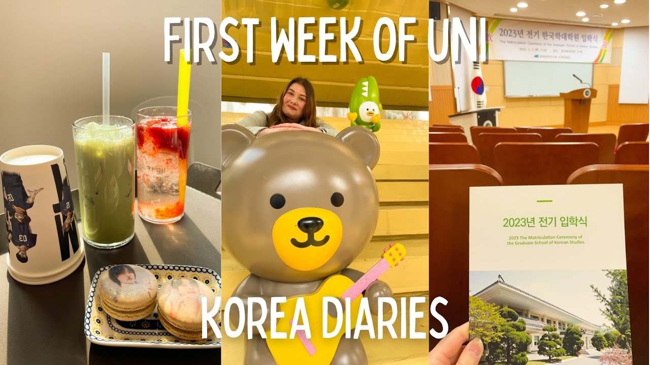 Study in Korea 🇰🇷 First Week of Uni 📚 Academy of Korean Studies, Classes, Hongdae, Cafes [ENG|GER]