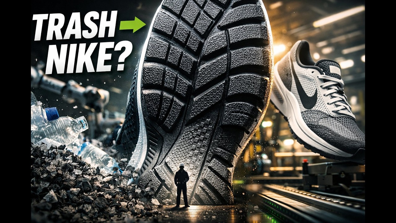 Nike Sustainable Sneakers Made From Trash? (Recycled Sole Factory Process)