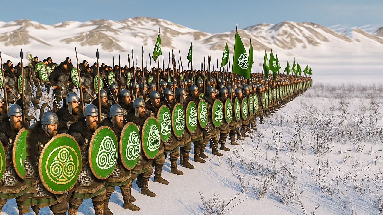 Epic Battle 1000 battanaian Army Vs 1000 aserai Warrior | 1k Battle Size| Mount & Blade 2 Bannerlord