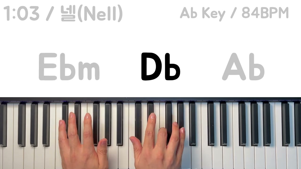 1:03 | 넬(Nell) | 건반 커버 | 밴드 연습 | 피아노 커버 | 반주 연습