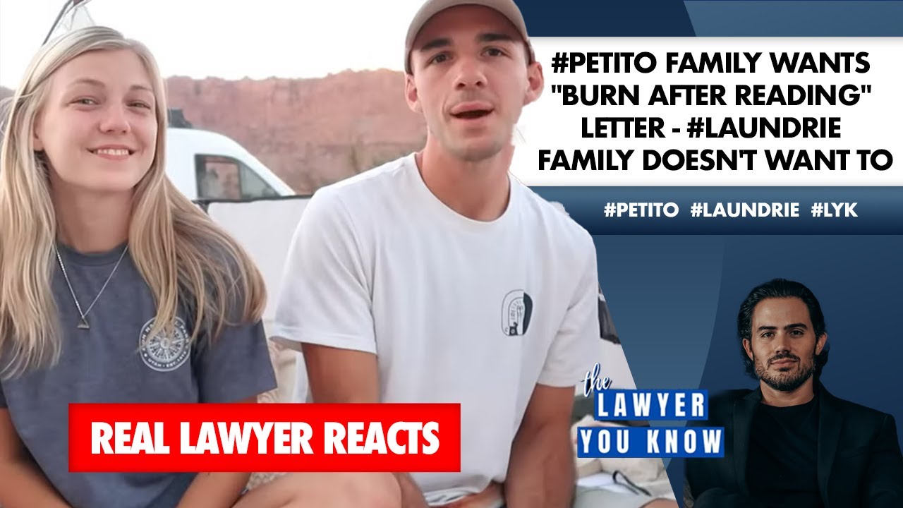 Lawyer Reacts: #Petito Family Wants 