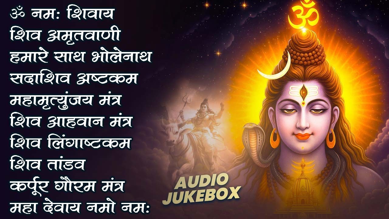 शिव भजन | ॐ नमः शिवाय, आशुतोष शशांक शेखर, कर्पुर गौरम करुणावतारम, सत्यम शिवम् सुंदरम, शिव अमृतवाणी