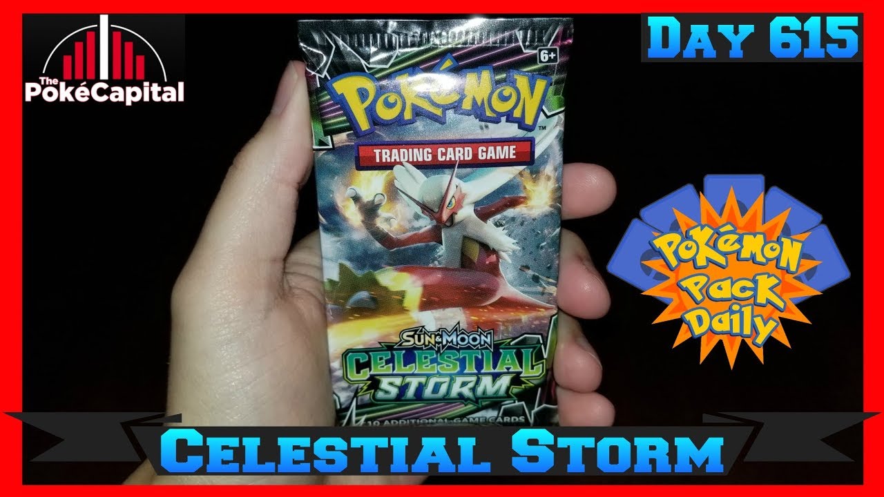 Pokemon Pack Daily CELESTIAL STORM Booster Opening Day 615 - Featuring ThePokeCapital