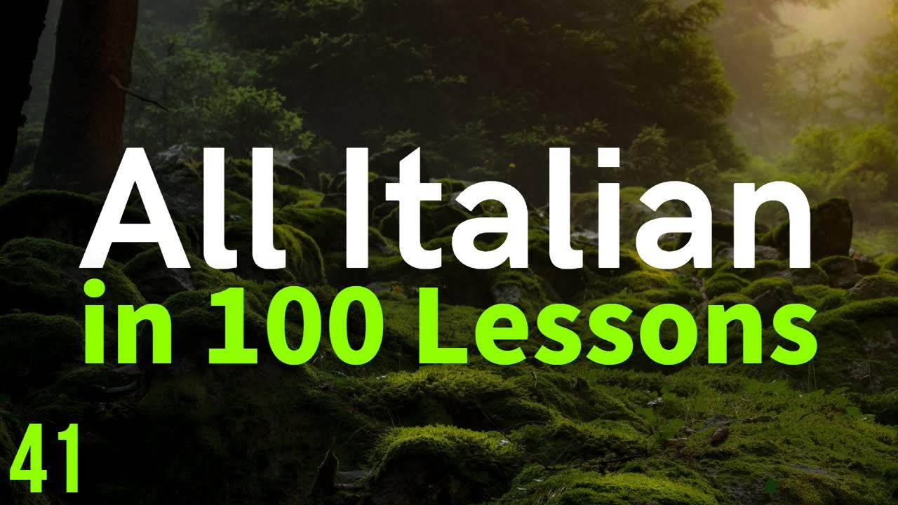 All Italian in 100 Lessons. Learn Italian. Most important Italian phrases and words. Lesson 41