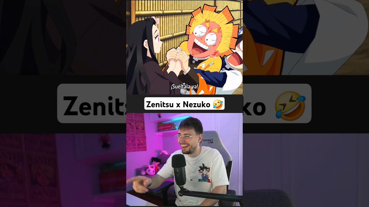 Nezuko habla con Zenitsu por primera vez 🤣 Reaccion 