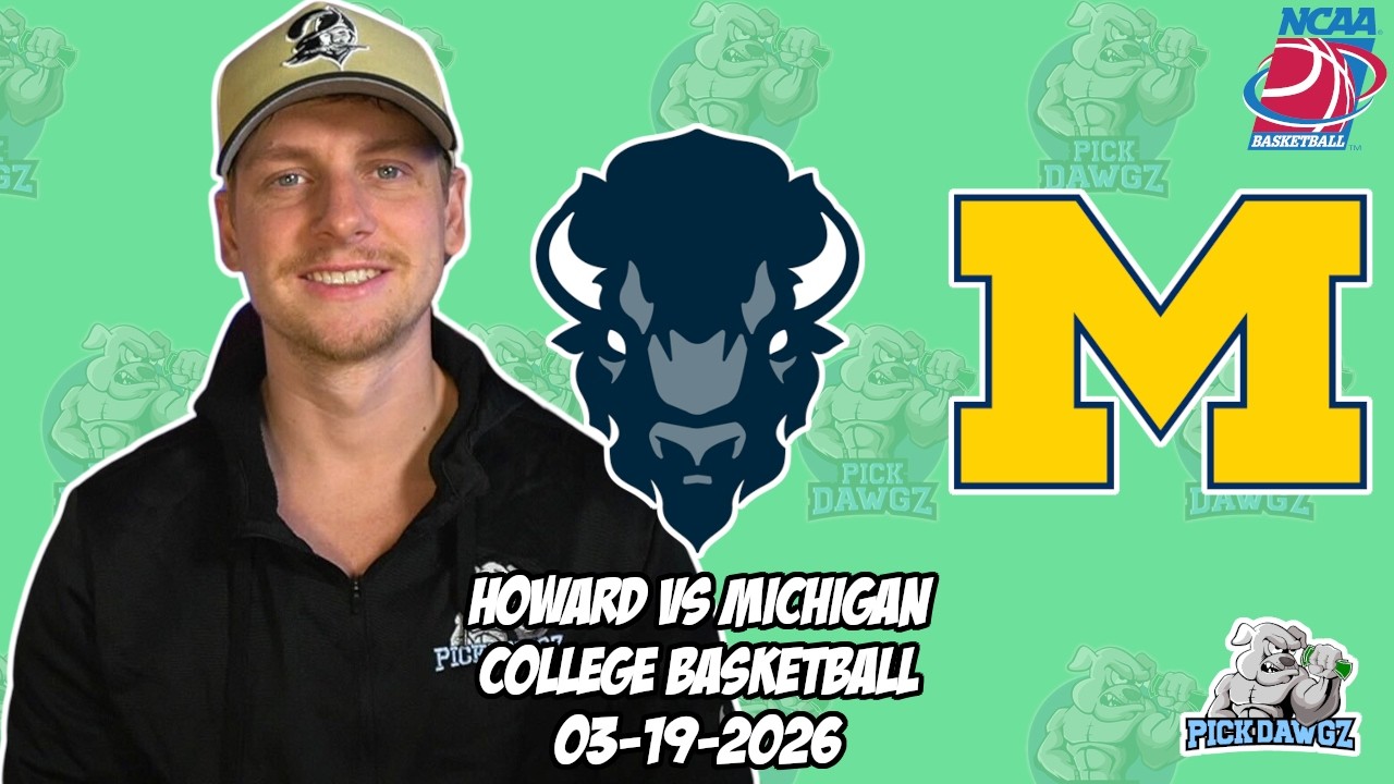 Говард против Мичигана 19.03.2026 Бесплатные прогнозы и ставки на студенческий баскетбол | Мартов...