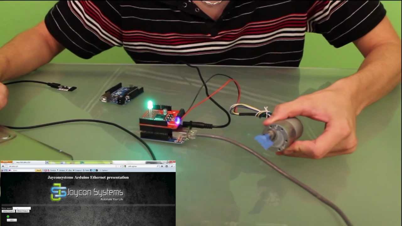 Motor Control over internet with Arduino Ethernet, Ardumoto (V2), & FTDI