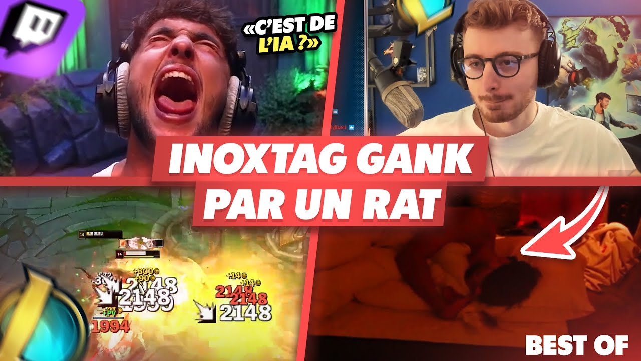 INOXTAG R&Eacute;AGIT AU RAT SUR SON VISAGE, G2 WOMBO COMBO - Best Of LoL #1175 R&eacute;actions