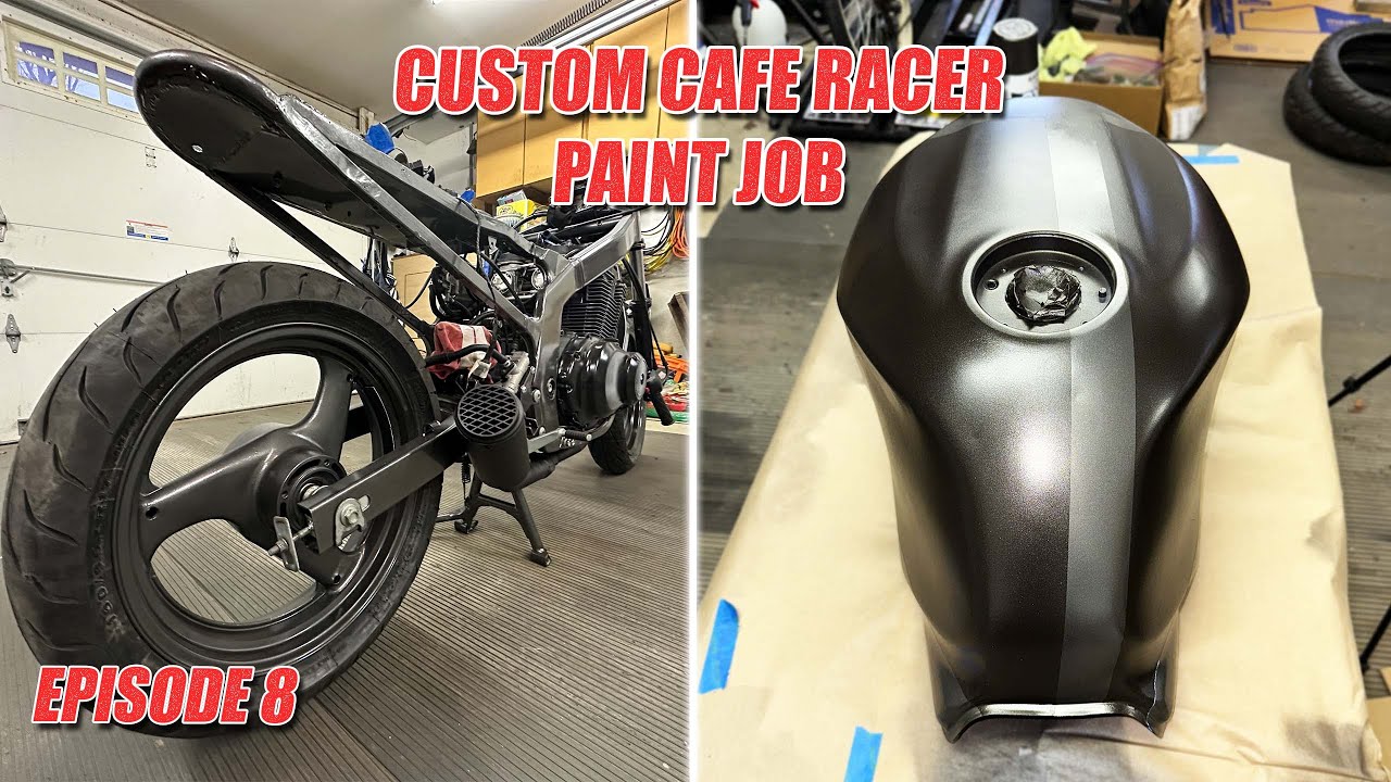 PAINTING A GAS TANK AND WHEELS - SUZUKI GS500 CAFE RACER EP. 8